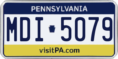 PA license plate MDI5079
