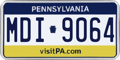 PA license plate MDI9064