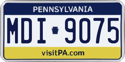 PA license plate MDI9075
