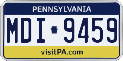 PA license plate MDI9459