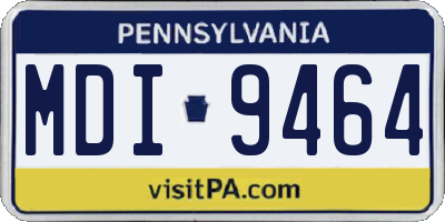 PA license plate MDI9464