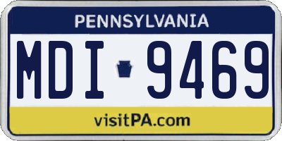 PA license plate MDI9469
