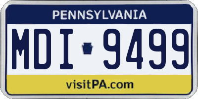 PA license plate MDI9499