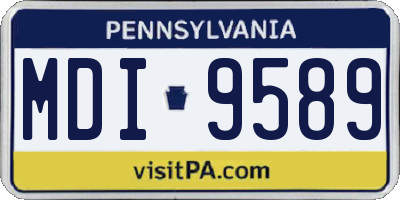 PA license plate MDI9589