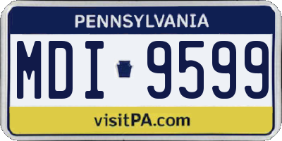 PA license plate MDI9599