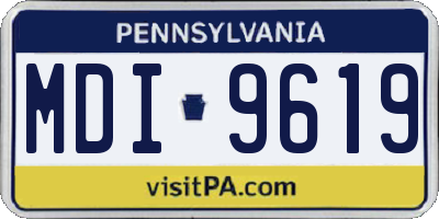 PA license plate MDI9619
