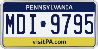 PA license plate MDI9795