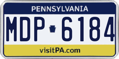 PA license plate MDP6184