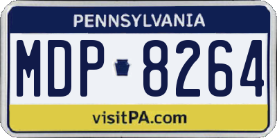 PA license plate MDP8264