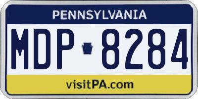 PA license plate MDP8284