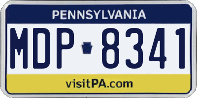 PA license plate MDP8341