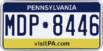 PA license plate MDP8446