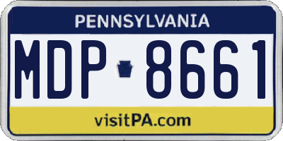 PA license plate MDP8661
