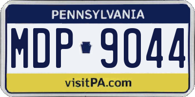 PA license plate MDP9044