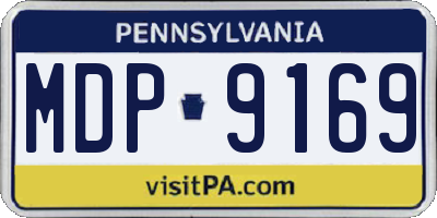 PA license plate MDP9169