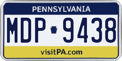 PA license plate MDP9438