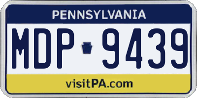 PA license plate MDP9439