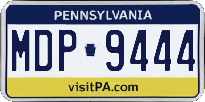 PA license plate MDP9444