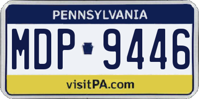 PA license plate MDP9446