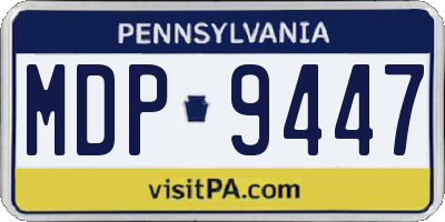 PA license plate MDP9447