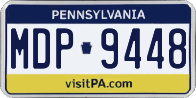 PA license plate MDP9448