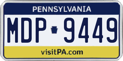 PA license plate MDP9449