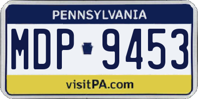 PA license plate MDP9453