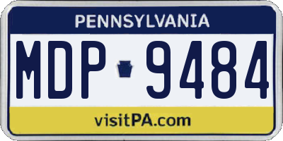 PA license plate MDP9484