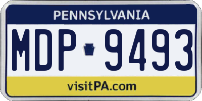 PA license plate MDP9493