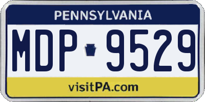 PA license plate MDP9529