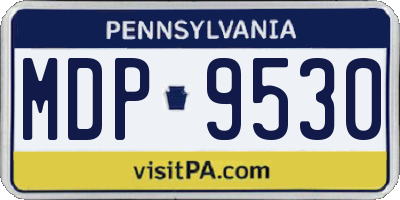 PA license plate MDP9530