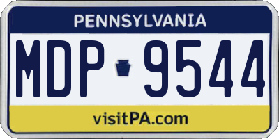 PA license plate MDP9544