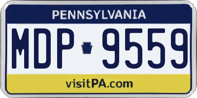 PA license plate MDP9559
