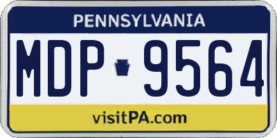 PA license plate MDP9564