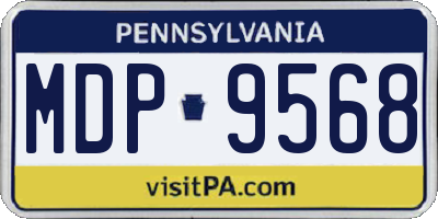 PA license plate MDP9568