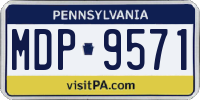 PA license plate MDP9571