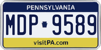 PA license plate MDP9589