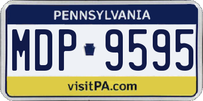 PA license plate MDP9595