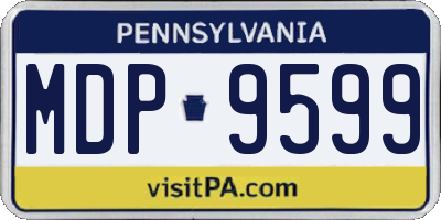 PA license plate MDP9599