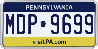 PA license plate MDP9699