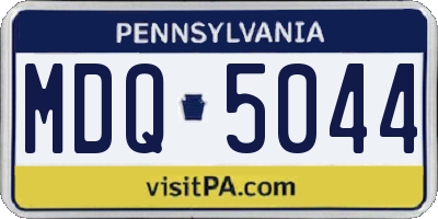 PA license plate MDQ5044