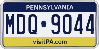 PA license plate MDQ9044