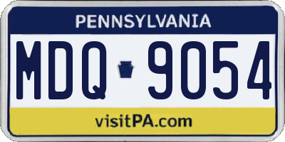 PA license plate MDQ9054