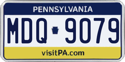 PA license plate MDQ9079