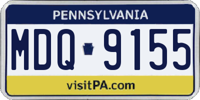 PA license plate MDQ9155