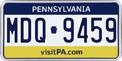 PA license plate MDQ9459