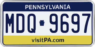 PA license plate MDQ9697