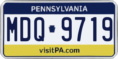 PA license plate MDQ9719