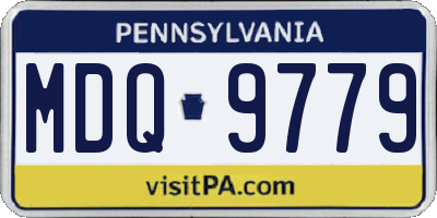 PA license plate MDQ9779