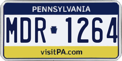 PA license plate MDR1264